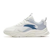 Anta Lifestyle Series Shock Absorbing Wear Resistant Low Top Casual Shoes Men sneaker White Blue 112438892S-1 43