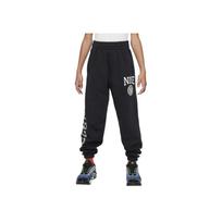 Nike Youth  Knit Sweatpants Sportswear Club Fleece Soft Comfortable Warm Loose Fleece Kids bottoms Black White HJ3374-010 S