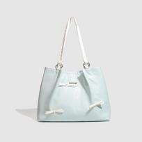 Casual Commuting Dopamine Large-capacity Single-shoulder Bag, Fashionable Tote Bag šviesiai mėlyna spalva