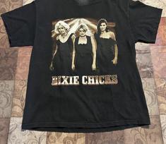 Vtg Dixie Chicks 2003 Country Music Cotton Black All Size Unisex Shirt TR212 Unisex T-Shirt XXXL