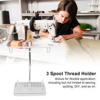 Thread Stand 3 Spool Holder Light Wright Household Sewing Machine Tool for Quilting
