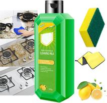 Cleaning Milk House Cleaner, Kitchen Oil Stains Cleanse, All Purpose Heavy Oil Cleaner, Stove Top Oven Powerful Multifunctional Concentrated Cleansing 10 Fl Oz (Pack of 1) žalia