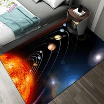 3D Saulės sistemos Vaikų kambario Kilimas Erdvė Planeta Kilimas Vaikų miegamojo Neslystantis kilimėlis Namų dekoravimas Žaisti Šliaužiantis kilimėlis 40x60cm(15x23 in)