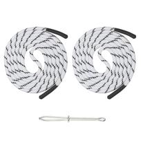 Uxcell 2pcs 53  Drawstring Cords Replacement Drawstring Hoodie String Sewing Tool with Easy Threader Round Rope DIY Clothes Rope 53inch juoda