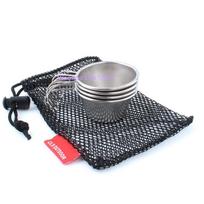 Stainless Steel Shot Glasses Set Portable Mini Whiskey Cups 50ml Camping Drinking Cups With Mesh Bag Outdoor Travel Shot Glass K