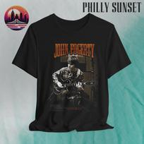 John Fogerty Creedence Clearwater Revival Fortunate Son Green River T-shirt Unisex T-Shirt XL gray