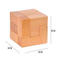 3D Wooden Puzzle Locked Toys Game Cube Brain IQ Challenge For Kids Adults Casse Tete Juego Inteligencia Rompicapo Difficili