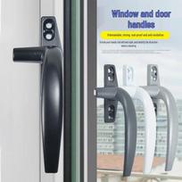 50-Inch Aluminum Alloy Casement Window Lock with Push-Out External Pull Handle Right Handle tamsiai pilka spalva