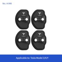 Tesla car door lock rubber cover anti-collision shock absorbing cushion pad anti-rust protective cover car accessories