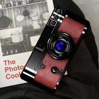 Vintage Retro Camera Phone Case For Samsung Galaxy S22 S23 S24 Ultra S20 S21 S24 FE S9 S10 Plus Note 10 20 Ultra Galaxy S24 gray