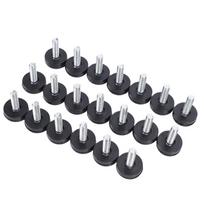 20PCS PTFE Furniture Leveler Feet M6 Thread Antislip Furniture Glides Slider for Tables Chairs Cabinets