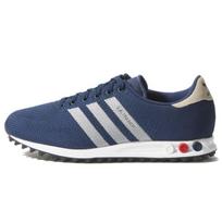 „Adidas LA Trainer Weave“ tamsiai mėlyni vyriški sportbačiai kolegiali, tamsiai mėlyna avalynė, balta M21357 37⅓