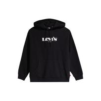 Levis Letter Print Loose Casual Hoodie Men hoodies Black 38479-0039 S