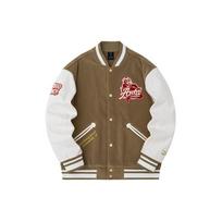 Anta Lifestyle Series Good Things Happen Dragon Year Color Block Thickened Baseball Jacket Men Jacket Hazelnut-Brown 152418745N-2 M