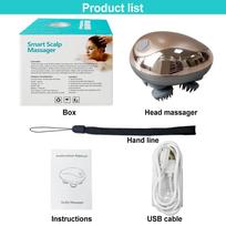 Mini Head Massage Machine Silicone Scalp Magnetic Suction Charging Silicone Shoulder Multifunctional Kneading Vibration Head Spa auksas