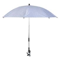 Protective Umbrella Baby Strollers Sun Blocker Flexible Angles for Strollers, Sun Safe Fabric Effortlessly Attachment pilka spalva