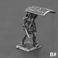 Metal Roman Ninth Legion Soldier Bronze Miniature Model Army Array Toy Car Mounted Table Ornament Gift for Boys Girls Collectors as the picture black