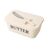 Butter Storage Box with Knife and Lid - Large Capacity, Food Grade PP, Refrigerator Organizer