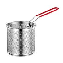 Stainless Steel Deep Fryer Basket with Handle Large Capacity Mesh Strainer for Frying S