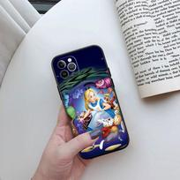 Alisa Stebuklų šalyje Katė PrincesėTelefono dėklas, skirtas Samsung Galaxy A52S A53 A55 A56 A70 A71 A72 A73 F06 F16 F56 S10e S10 S10+ Plus Galaxy A72 blue