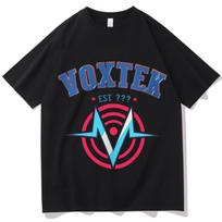 Hazbin Hotel VOX Character Design Tshirt Man Woman Harajuku Short Sleeve Oneck Breathable Comfortable Unisex Casual Shirt Gift S juoda
