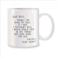 Worlds Best Boss Mugs For Men Women Boss Lady Birthday Gifts Novelty Coffee Ceramic Tea Cups White 11 oz mug 330ml