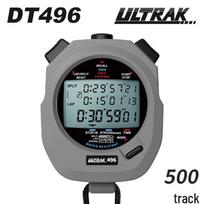 DT496 Chronometras Ultrac Osek - 500 ratų, 3 eilučių ekranas, didelio tikslumo laikmatis lengvosios atletikos treniruotėms 100-track Black DT495 with Carrying Case