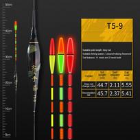 5/10/15pcs Newest Fishing Floats Fish Bite Automatic Reminder Color Change Smart LED Fishing Thick Tail Electronic Luminous Buoy