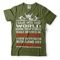 Viking T-shirt The Vikings Tee shirt Ragnar Lothbrok Norseman Vikings Tee shirt S įvairiaspalvis