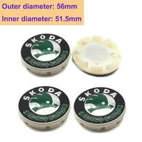 ABCDGD1 56/60/65mm Car Wheel Center Cover Caps Badge for Skoda Logo Superb Kamiq Octavia A7 Tour Yeti Fabia Rapid Kodiaq RS Karoq Metal