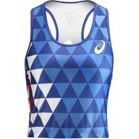 Asics U-Neck Casual Sports Sleeveless Vest Women Tops Blue 2012C713-400 XL