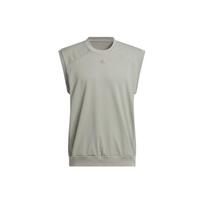 Adidas Go-To Vest Letter Pattern Print Round Neck Sleeveless Top Men Tops Pebble-Grey IU4713 L