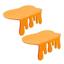 2Pcs Wall Mount Storage Shelf Strong Load-bearing Simple Installation Wall Floating Shelf Organizer Display Rack 2pcs