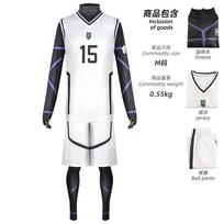 Anime Blue Lock Džersis Futbolo klubas Sportinė apranga Marškinėliai Vyrams Isagi Yoichi Cosplay Kostiumas Chigiri Rensuke Kunigami Bachira Meguru L black