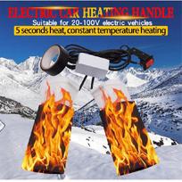 Handlebar Electric Bike Hand Grip Handle Heated Non-Woven Set 20V-100V E-Bike white