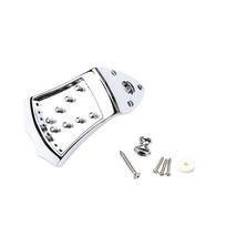 8 Strings Mandolins Tailpiece Cigar Box Guitar Parts Set Mandolin Tailpiece Bridge Replacement Kits with Mounting Screws