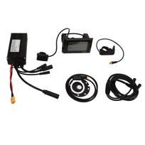 DC24V 36V 48V Sine Wave Electric Bike Controller with SW900 Panel Power Sensor Thumb Throttle for Bike black