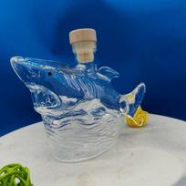 Fun Jaws 50th Whiskey Bottle 320 Ml Shark Statue Wine Bottle 3D Engraved Theme Statue Wine Decanter Home Bar balta
