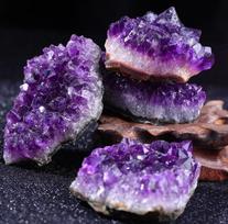 10-40g 20-40mm Amethyst Geode Natural Crystal Quartz Stone Wand Point Energy Healing Mineral Stone Rock Home Decor Geode