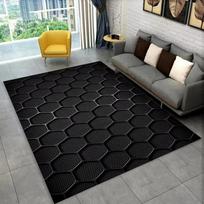 3D Geometric Illusion Area Rug Abstract Modern Carpet for Living Room Bedroom Kids Play Room Non-Slip Floor Mat 80x120cm
