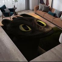 How to Train Your Dragon Square Area Rug, Non-Slip Floor Mat for Home Decor, Perfect Gift for Fans.chl 60x90cm