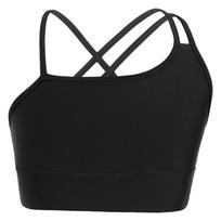 Kids Girls Asymmetrical Spaghetti Straps Sleeveless Crop Vest Strappy Back Open Back for Dance Sport Practice juoda