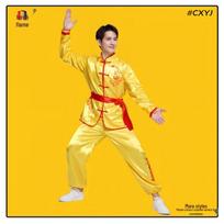 Adult Dragon Dance & Drumming Performance Costume 190cm geltona
