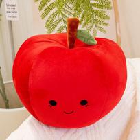 Adorable Big Red Apple Plush Pillow - Fun Sofa Cushion for Girls 20cm 0.17KG raudona