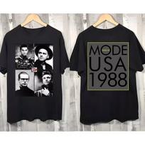 Depeche Mode USA Tour 1988 Concert Tshirt, Gift for fans S gray