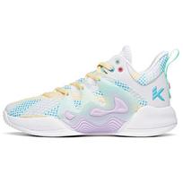 Anta KT Thompson Jianshan 1 Shock Absorption Non-Slip Wear-Resistant Low-Top Basketball Shoes Men Basketball Shoes White Blue Purple 112121601-6 43
