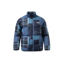 Li Ning Skateboard Series Casual Warm Short Down Jacket Men Jackets Indigo Denim AYMR123-3 M gray