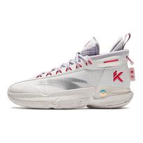 Anta Kids KT9 Comfortable Casual Shock Absorbing Wear Resistant High Top Basketball Shoes Kids Basketball Shoes White Gray 312411130-5 39