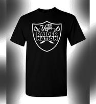 Las Vegas Raiders Grafinis marškinėlis Raider Nation Sin City Oakland Los Angeles NFL 3XL