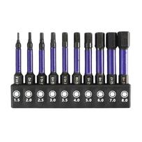 Mens Gifts Impact Hex Head Christmas Stocking Stuffer Allen Wrench Drill Bit Set 1/4” Hex Shank Screwdriver Bit 1
